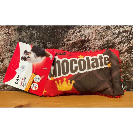 CAMON - "Csokiszelet" zörgős játék sípolóval 20 cm