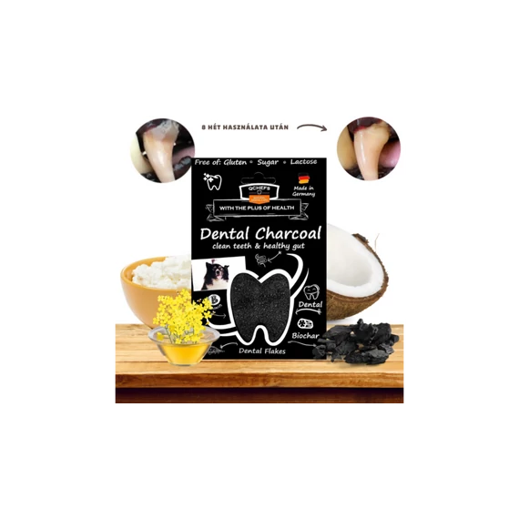 Qchefs Dental Charcoal Flakes Kutyáknak 80g