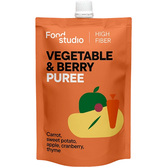 Food Studio zöldség- és bogyósgyümölcs-püré édesburgonyával, almával és tőzegáfonyával