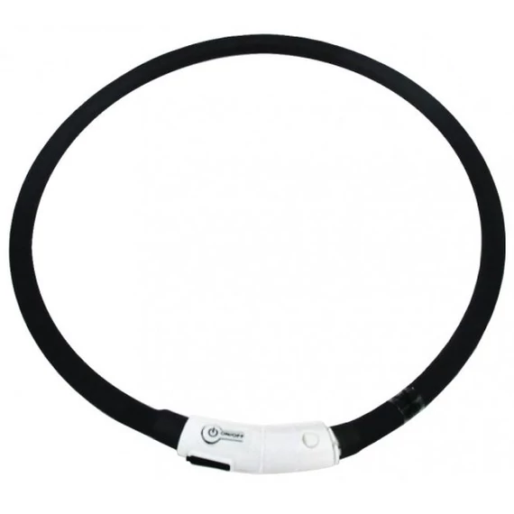 Világítós Nyakörv Szilikon 50cm USB-s Tölthető, méretre vágható