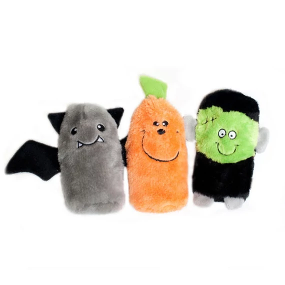 ZippyPaws Halloween Squeakie Buddies – Frankenstein Pumpkin Bat