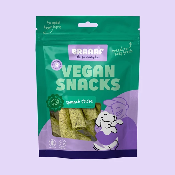 Braaf Vegan Spenótos Pálcikák  6 cm 80g
