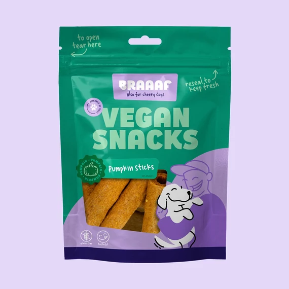 Braaf Vegan Sütőtökös Pálcikák  6 cm 80g