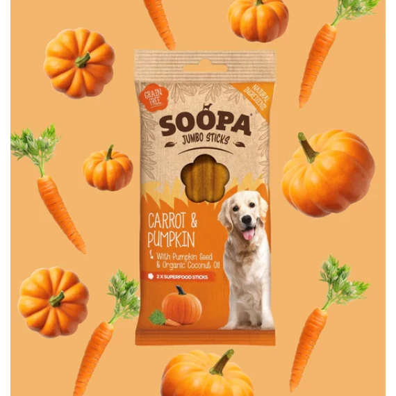 SOOPA Dental Jumbo Sticks - Sárgarépa és Sütőtök - 170g