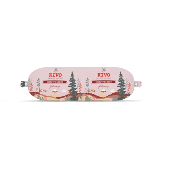 KIVO Párolt kacsahús rolád kutyáknak - 600 g