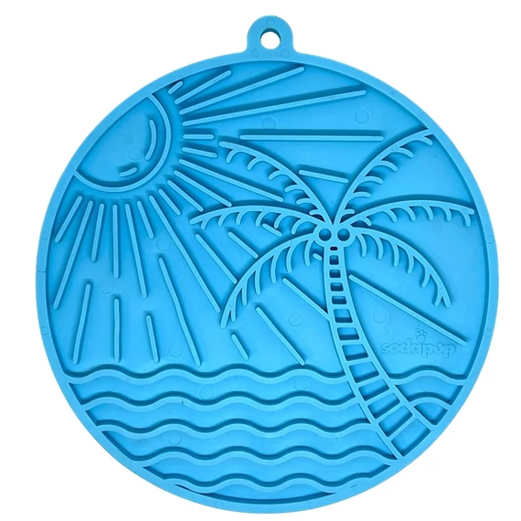 Sodapup Sun ‘N Sea Emat Enrichment Lickmat tapadókorongokkal – kék