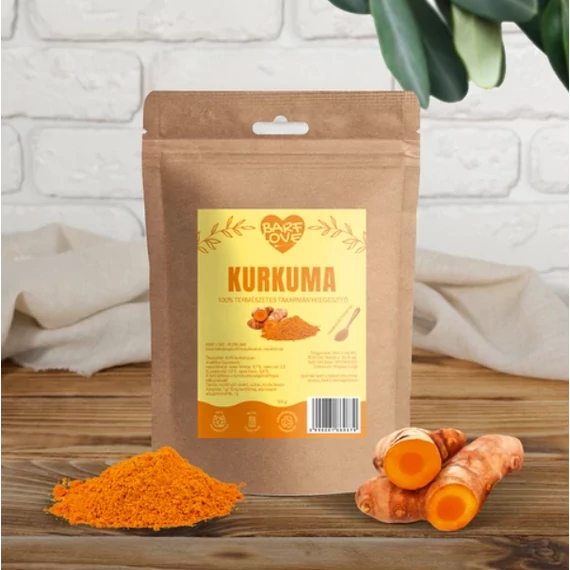 100% Kurkuma por kutyáknak 100 g, BARF LOVE