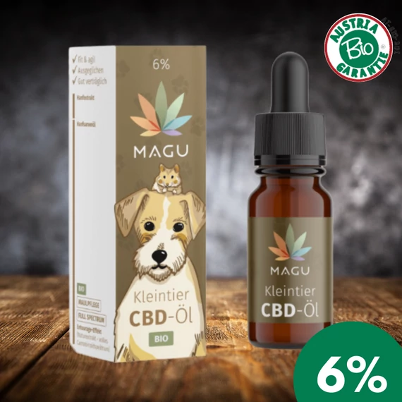 Magu CBD Olaj kutyáknak 30 kg alatt, 6%, BIO, Magu CBD 10ml