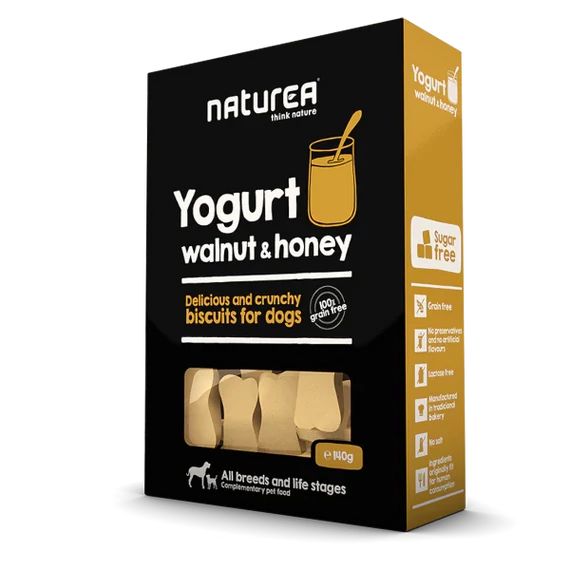 Naturea Biscuit Joghurtos, Diós, Mézes Keksz Kutyáknak