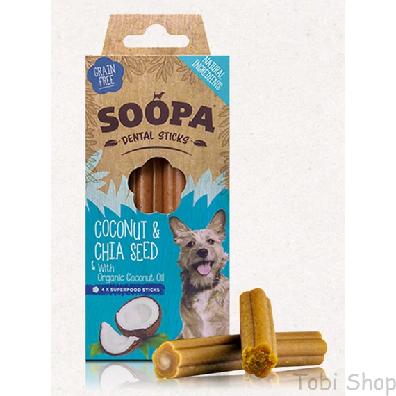 SOOPA Dental Sticks - kókusz és chia mag 100 g