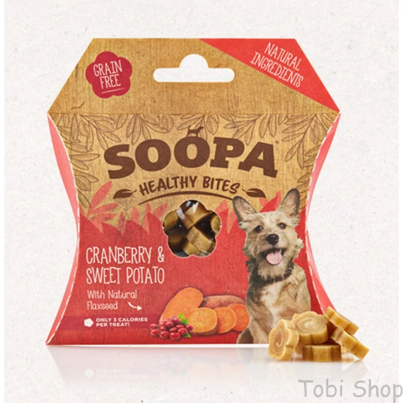 SOOPA Healthy Bites - vörös áfonya és édesburgonya 50 g