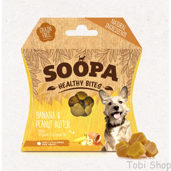 SOOPA Healthy Bites - banán és mogyoróvaj 50 g