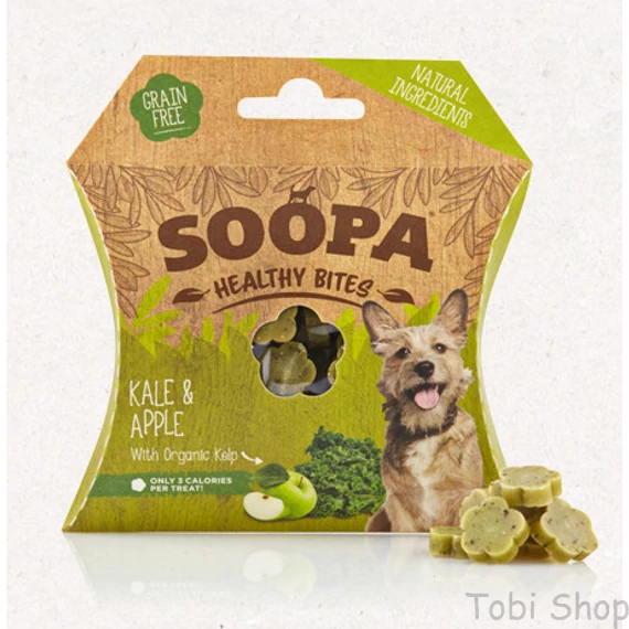 SOOPA Healthy Bites - fodros kel és alma 50 g