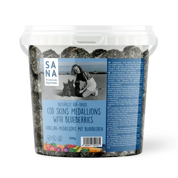 SANA tőkehal érmék áfonyával 500g