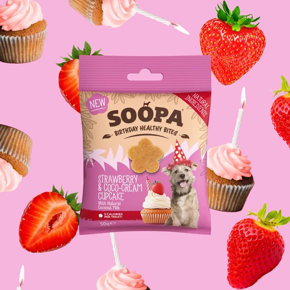 SOOPA Healthy Bites - epres-kókuszkrémes cupcake 50 g