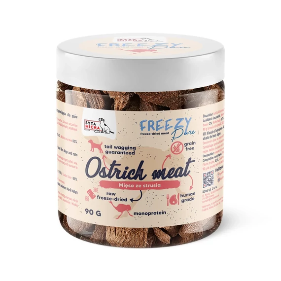 Syta Micha FREEZY Pure - 100% fagyasztva szárított strucchús 90g