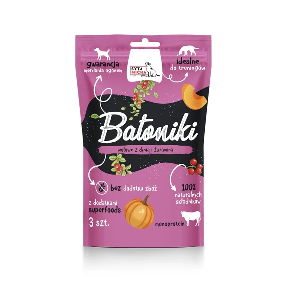Syta Micha marhaszeletek kutyáknak sütőtökkel és áfonyával 3 db