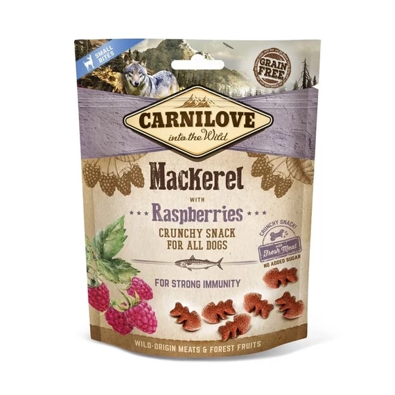 Carnilove Dog Crunchy Snack Mackerel with raspberries - Makréla málnával 200g