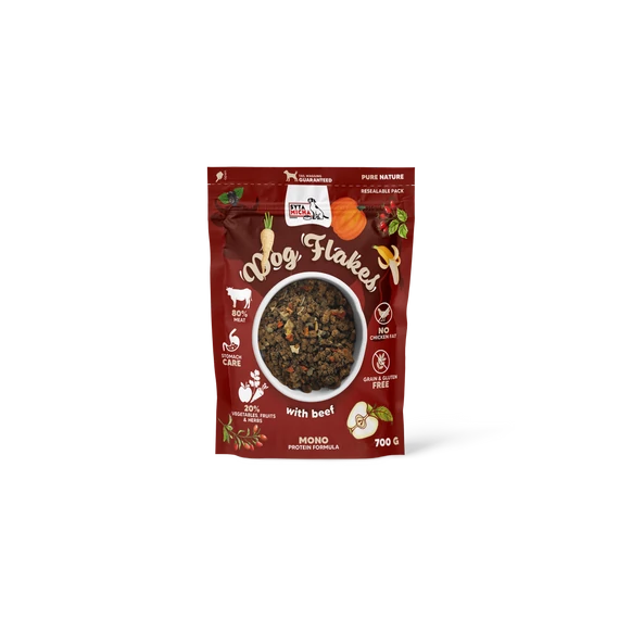 Syta Micha Dog Flakes teljes értékű kutyaeledel marhahússal 700g