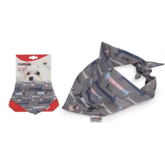 Camon tacskós kendő szürke mintás - 50 cm - S méret