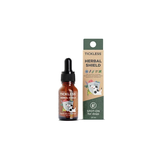 Tickless® Herbal Shield Spot-on - 100% természetes illóolaj keverék kutyáknak