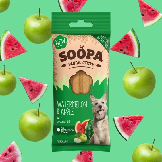 SOOPA Dental Sticks - Görögdinnye és alma 100g