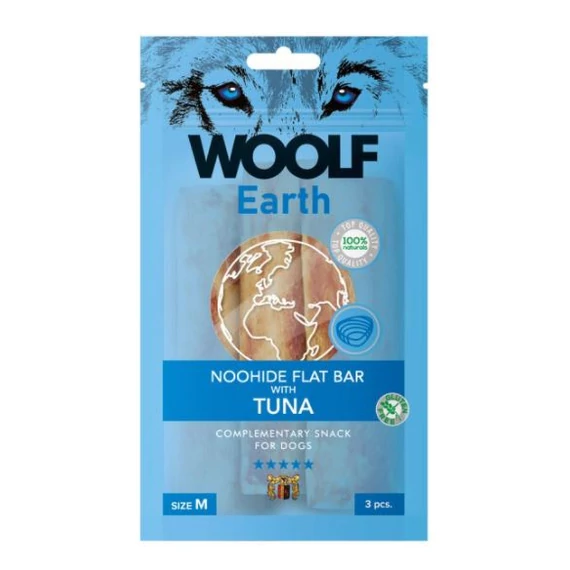 Woolf Earth S TUNA Noohide 90g Kollagénes Rúd Tonhal Jutalomfalat