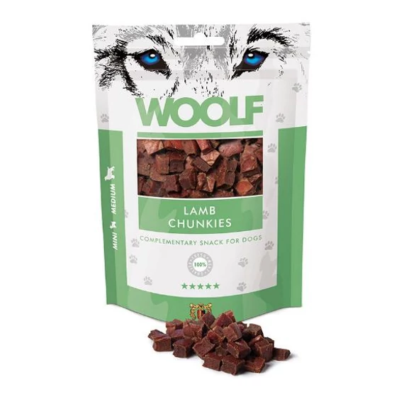 Woolf Bárányhúskocka 100g Jutalomfalat