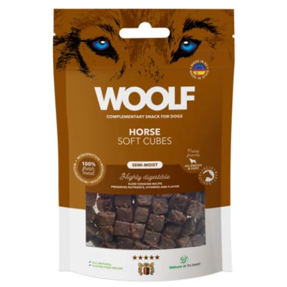 Woolf Főtt Lóhús Kocka 100g Monoprotein