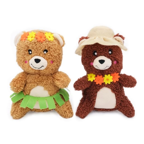 ZippyPaws Cheeky Chumz Jr 2-Pack Pretty in Flowers plüss mackók