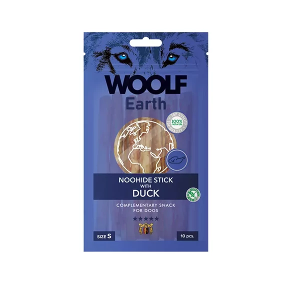 Woolf Earth S DUCK Noohide 90g Kollagénes Rúd Kacsa Jutalomfalat