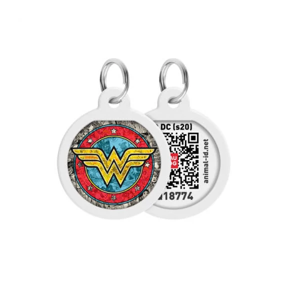 WAUDOG Smart ID QR - biléta ("Wonder Woman 2" minta, QR kód)  - Ø25mm