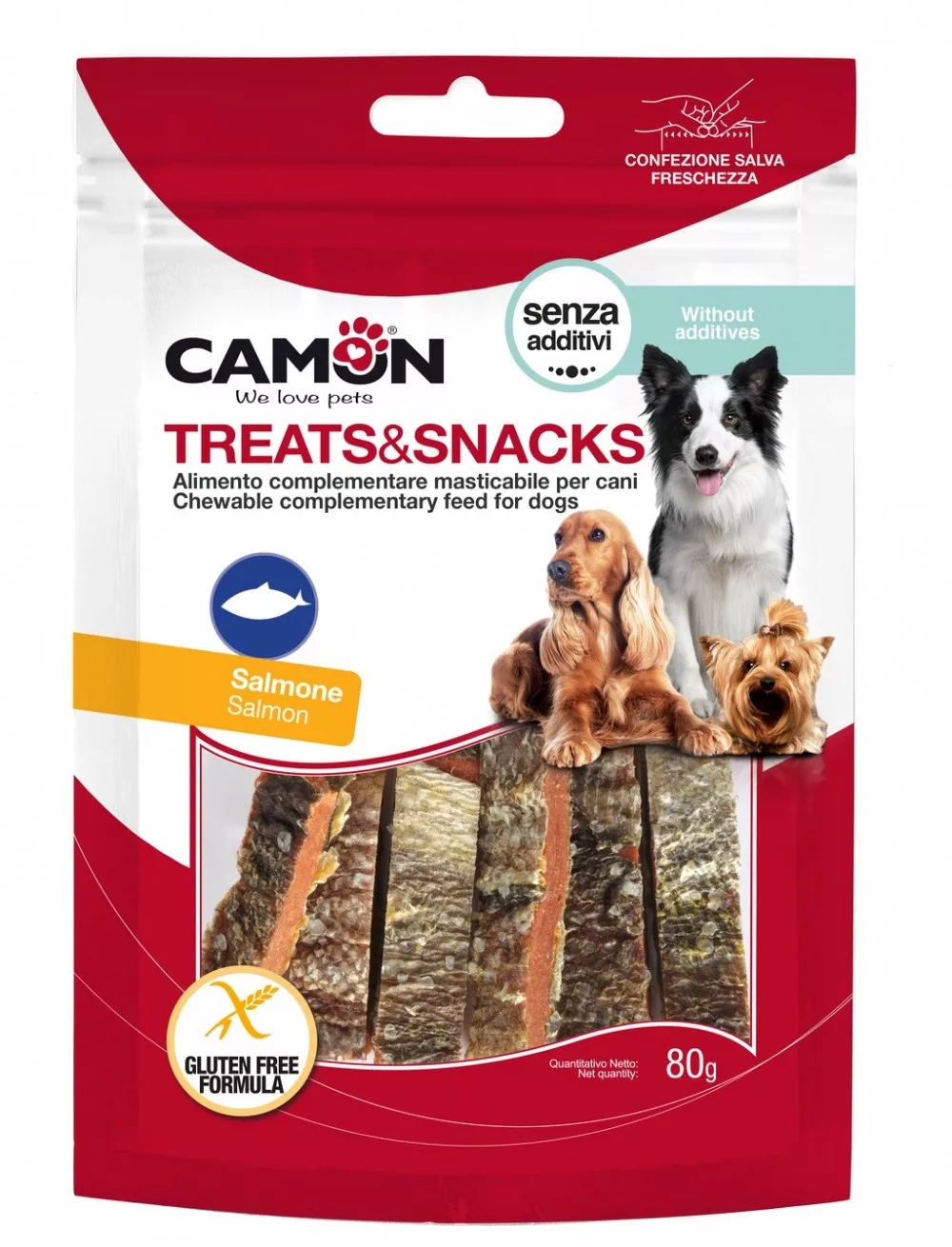 Camon nagy lazacos csíkok 80g gluténmentes