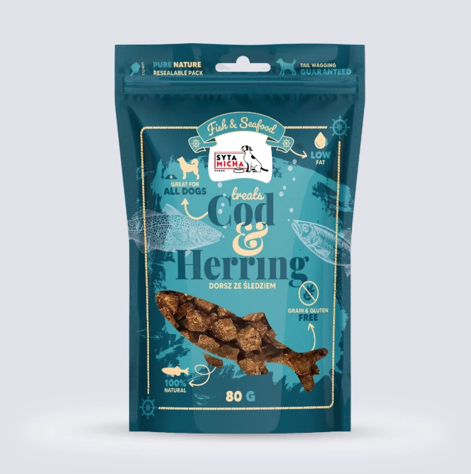 Syta Micha Fish & Seafood Tőkehal - Hering 80g