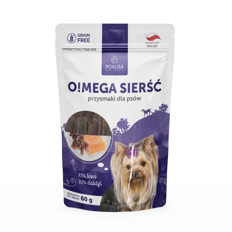 POKUSA NATURAL SNACKS - O!MEGA HAIR HÚSCSÍKOK 60 g