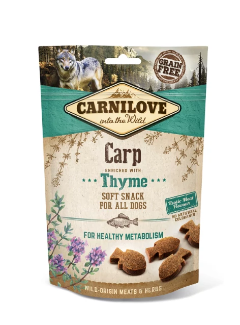 Carnilove Dog Jutalomfalat Semi Moist Carp&thyme - Ponty kakukkfűvel 200g