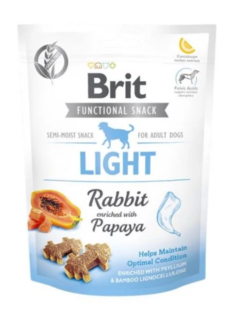 Brit Care Functional Snack Light Rabbit 150g Nyúl Papaja
