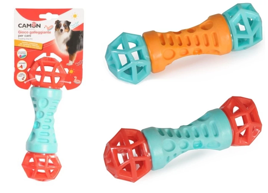 CAMON TPR geometrikus játék súlyzó 22 cm - piros/kék