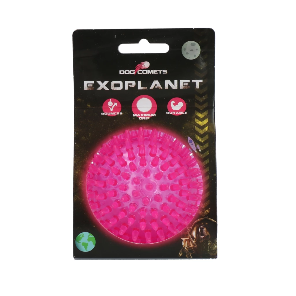 Dog Comets Exoplanet Spiky Ball M Pink