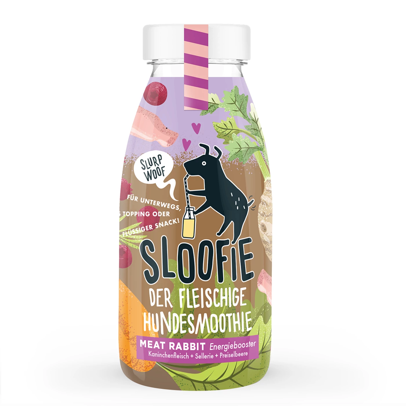 SLOOFIE MEAT RABBIT, AZ ENERGIABOMBA (Nyúlhús, zeller, vörösáfonya)