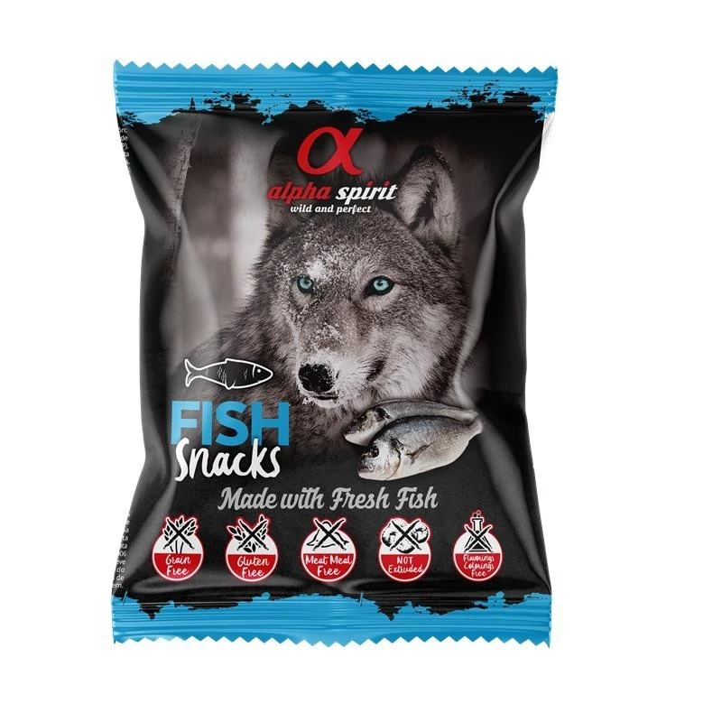 Alpha Spirit Halas félnedves snack kockák 50g
