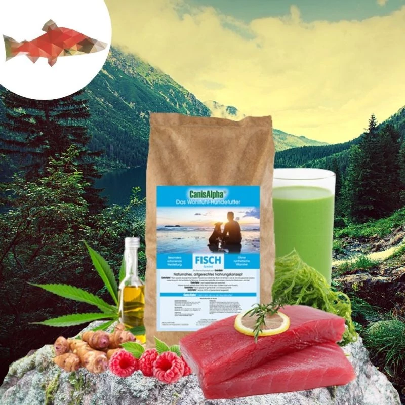 CanisAlpha Wolfskonzept hidegen sajtolt monoprotein száraztáp kutyáknak - TENGERI HALFILÉ