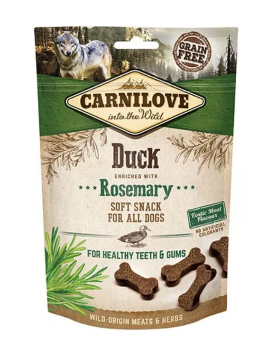 Carnilove Dog Jutalomfalat Semi Moist Duck&rosemary - Kacsa rozmaringgal 200g