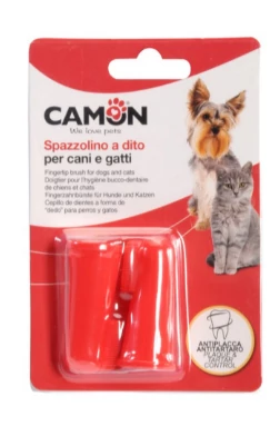 Camon kutya, macska ujjra húzható fogkefe 2 db/ csomag
