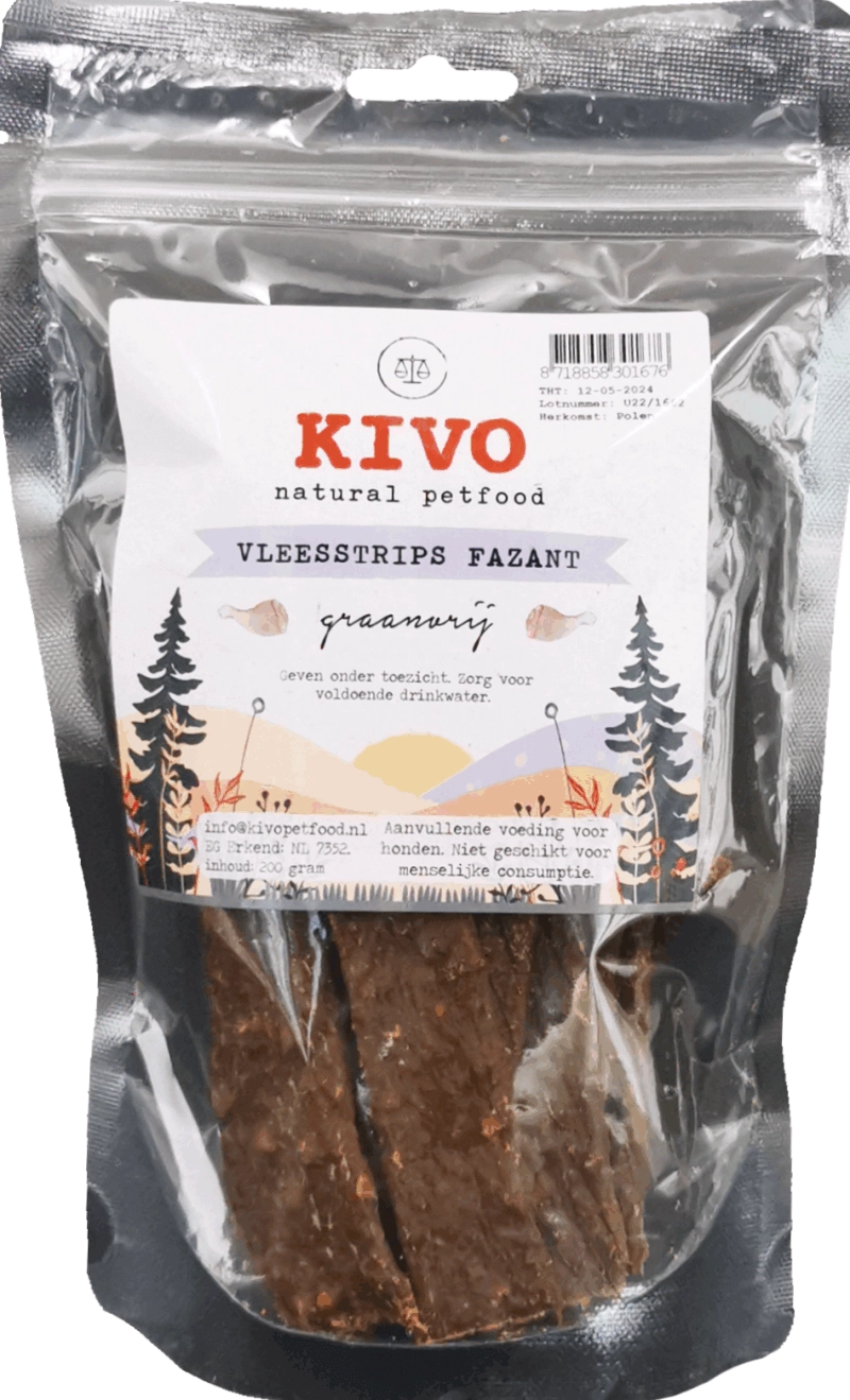 KIVO Szárított fácánhús csíkok 200g