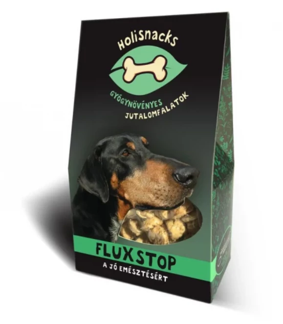 Holisnacks FLUXSTOP gyógynövényes jutalomfalat 100g - lejárat: 2025.09