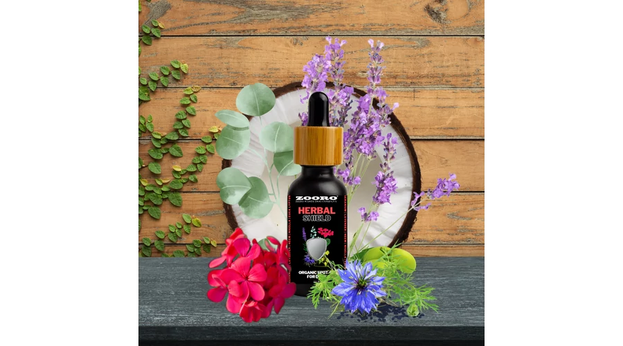 Zooro® Herbal Shield Spot-on - 100% természetes illóolaj keverék kutyáknak 20ml