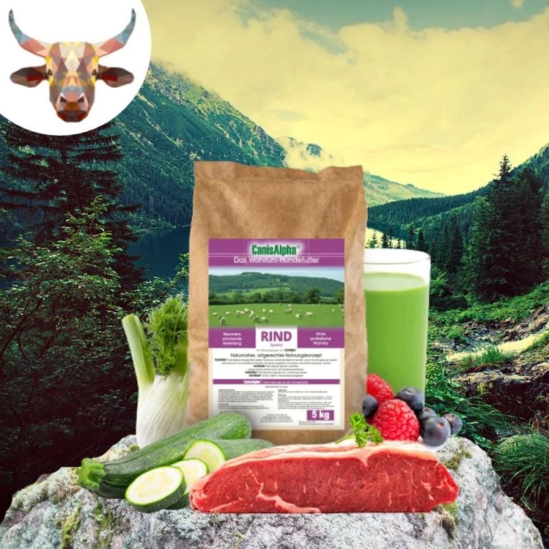 CanisAlpha Wolfskonzept hidegen sajtolt monoprotein száraztáp kutyáknak - MARHA