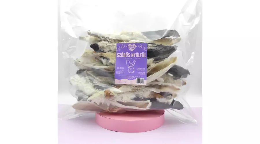 Barf Love szárított szőrös nyúlfül - nagy kiszerelések