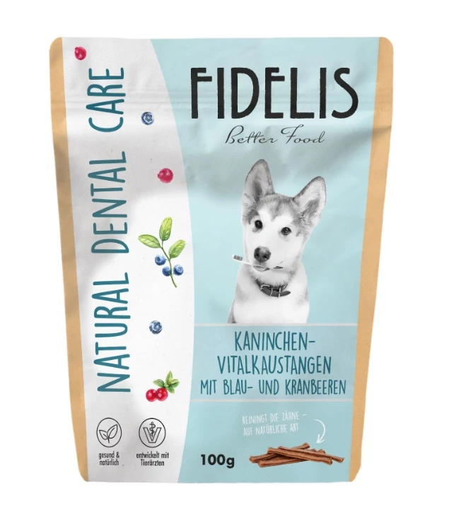 FIDELIS Rágórudak nyúlhússal, kékáfonyával és vörösáfonyával 150g